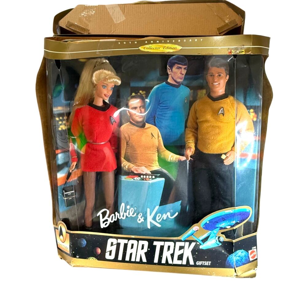 1996 Mattel Barbie and Ken Star Trek 30th Anniversary Collector Edition Gift Set